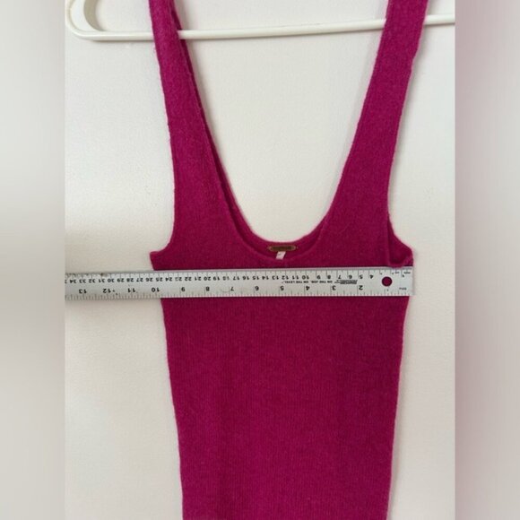 Free people pink wool sweater tank tunic XS - Picture 5 of 9
